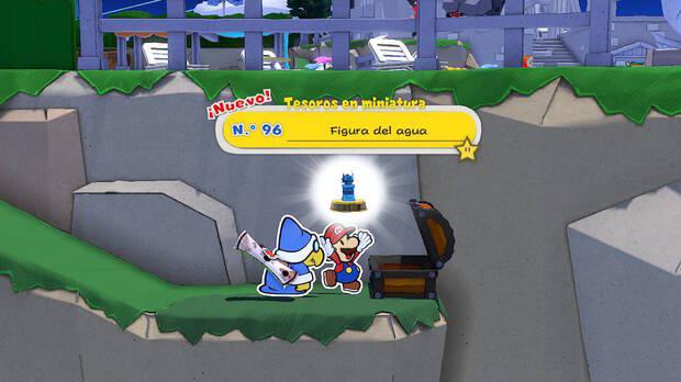 Todos los Tesoros en miniatura en Sparaíso de Paper Mario The Origami King - Tesoro en miniatura Nº 96: Figura del agua