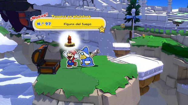 Todos los Tesoros en miniatura en Sparaíso de Paper Mario The Origami King - Tesoro en miniatura Nº 97: Figura del fuego