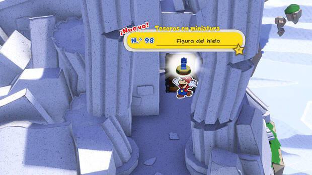 Todos los Tesoros en miniatura en Sparaíso de Paper Mario The Origami King - Tesoro en miniatura Nº 98: Figura del hielo