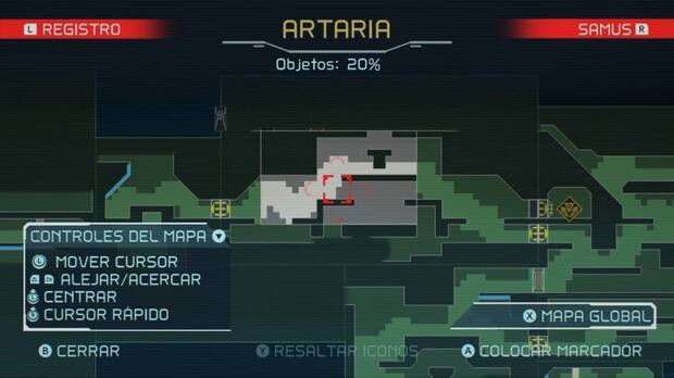 Metroid Dread minimapa