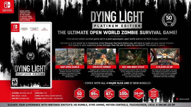 Contenido de la Dying Light: Platinum Edition en Switch