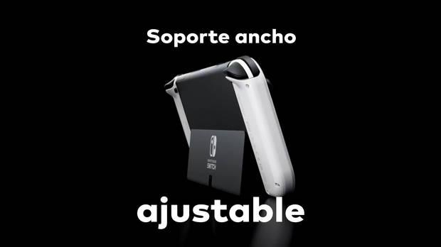 El soporte o pestaña que ostentará esta nueva versión de Switch será infinitamente mejor que el original… algo no demasiado complicado, por otra parte.