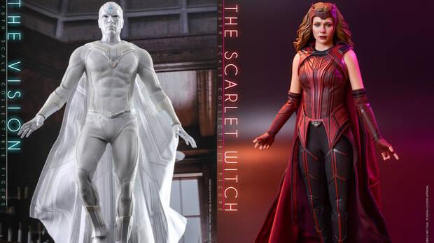 Visi�n blanco y Wanda como Bruja Escarlata