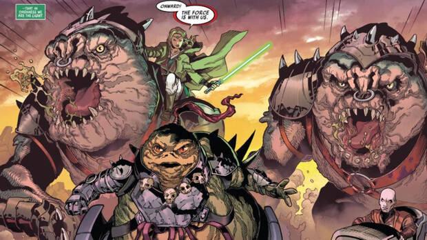 La Orden Jedi peleando junto al Clan Hutt