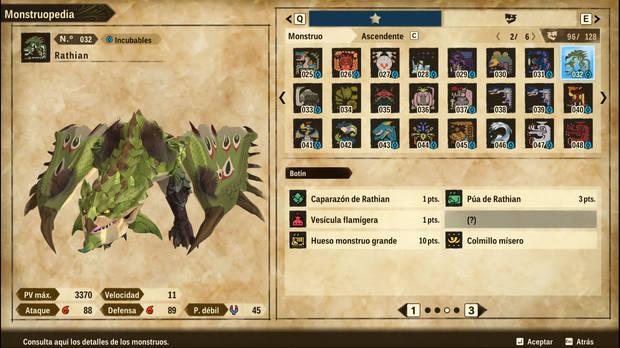 Monster Hunter Stories 2 - Materiales y recompensas de Rathian