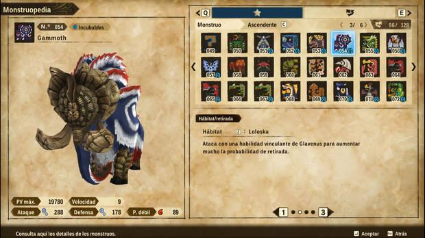 Monster Hunter Stories 2 - Condiciones de retirada de Gammoth