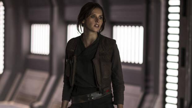 Felicity Jones como Jyn Erso en Roge One: Una historia de Star Wars