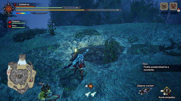 Monster Hunter Rise: Sunbreak - Zona para poder volar hacia el registro de reliquia #X de La Jungla