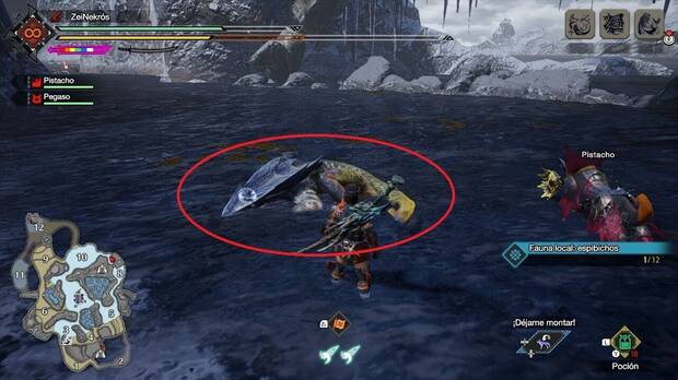 Monster Hunter Rise: Sunbreak - Obtener Cota flexible de los Zamite