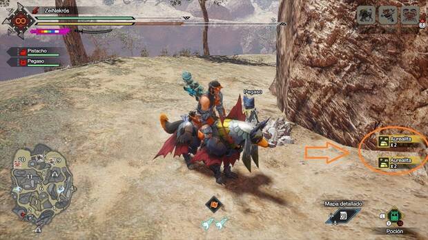 Monster Hunter Rise: Sunbreak - Conseguir Aurealita en Llanos arenosos