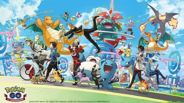 Niantic preparó esta imagen para celebrar el primer aniversario de 'Pokémon GO'.