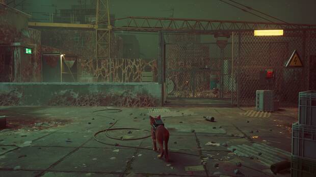 Stray - Capítulo 5 Tejados: Primera puerta con panel pirateable