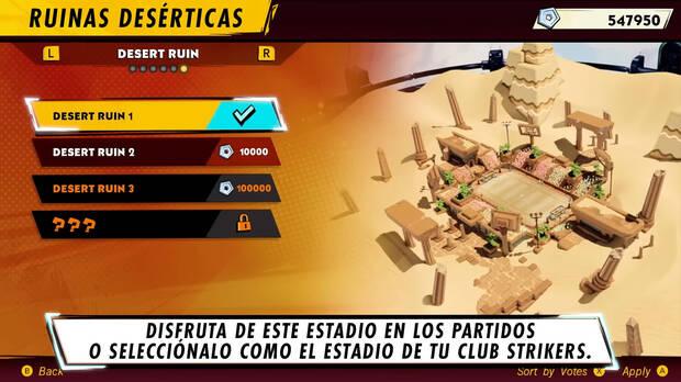 Nuevo estadio de Mario Strikers: Battle League Football.