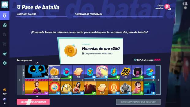 MultiVersus - Gana monedas de oro en las recompensas del pase de batalla