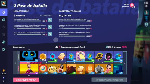 MultiVersus - Funcionamiento del pase de batalla