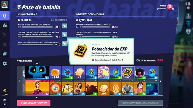 MultiVersus - Potenciador de EXP para subir niveles de personaje más rápido