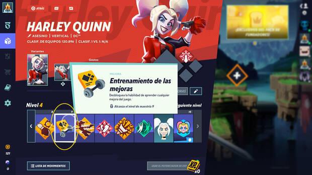 MultiVersus - Desbloquear el Entrenamiento de las mejoras para equipar cualquier ventaja