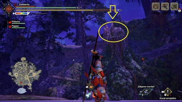 Monster Hunter Rise: Sunbreak - Zona para llegar hasta el registro de reliquia #IX del Bastión