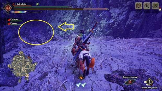 Monster Hunter Rise: Sunbreak - Zona para llegar hasta el registro de reliquia #X del Bastión