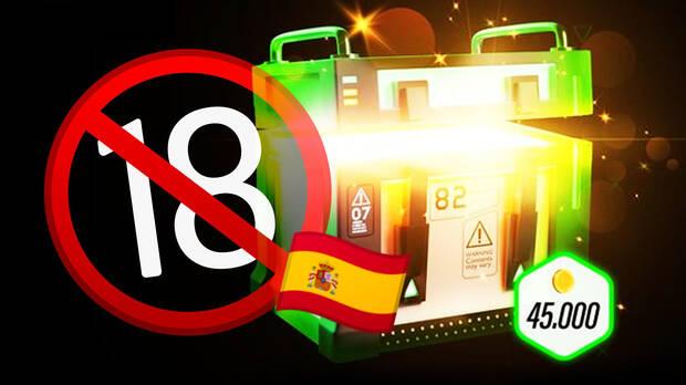 Prohibición de cajas de botín para menores de 18 años.