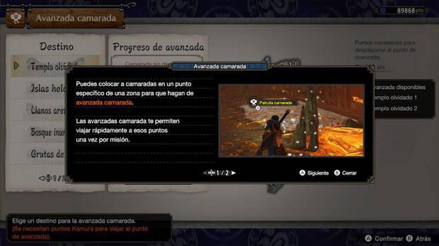 Monster Hunter Rise: Sunbreak - Desbloquear todos los puntos de avanzada camarada