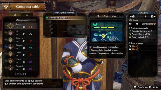 Monster Hunter Rise: Sunbreak - Cómo desbloquear los movimientos de apoyo secretos