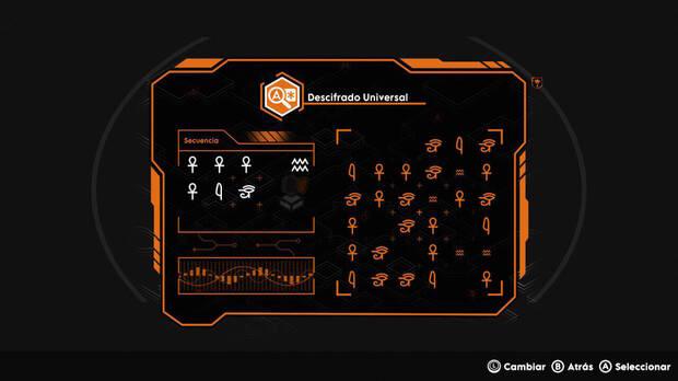 Uno de los minijuegos más entretenidos, consiste en encontrar la secuencia de caracteres como si se tratase de una cruzada.