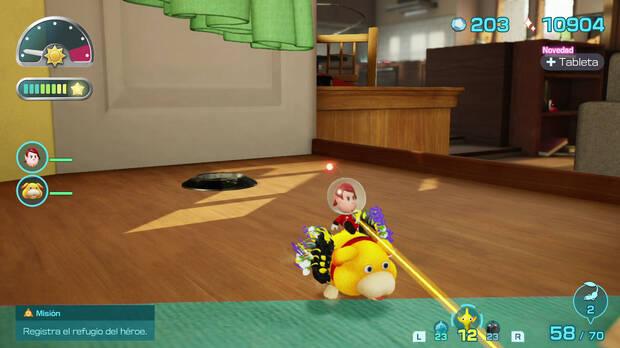 El juego considera que los Pikmin que est�n montados en Ochin cuando acabe el d�a est�n a salvo, as� que no los perderemos.