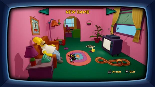 Captura del remake fan de The Simpsons Hit & Run