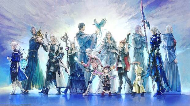 Artwork de los personajes de Final Fantasy XIV