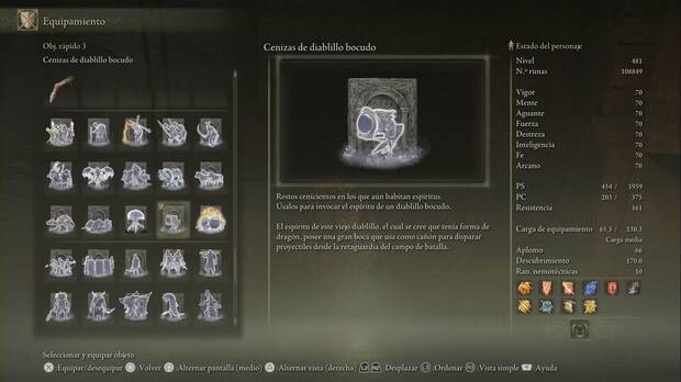 Elden Ring: Shadow of the Erdtree - Cenias de diablillo bocudo