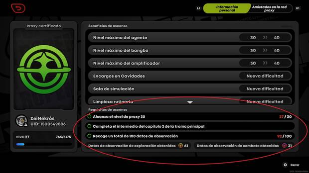 Zenless Zone Zero - Requisitos para subir la reputación