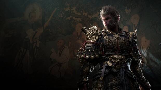 Composicin de Sun Wukong, el protagonista de Black Myth Wukong, con Artorias de Dark Souls en el lado izquierdo