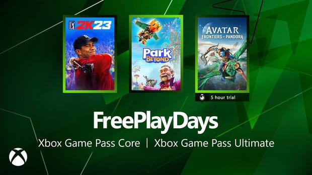 Nuevos juegos gratis Free Play Days de Xbox.
