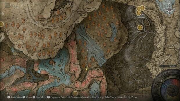 Elden Ring: Shadow of the Erdtree - Costa Cerúlea: ubicación del Gólem de la fragua del río