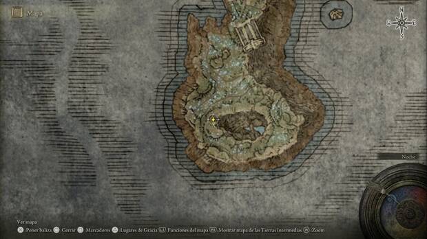 Elden Ring: Shadow of the Erdtree - Costa Cerúlea: punto desde el que descender hasta La fisura