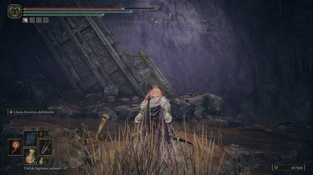 Elden Ring: Shadow of the Erdtree - Costa Cerúlea: estructura que permite bajar junto a la Gracia Cruz de la fisura