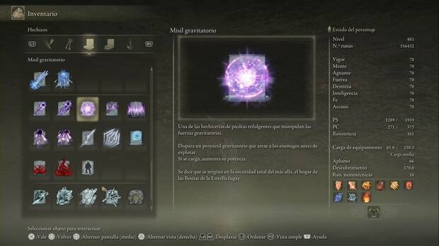 Elden Ring: Shadow of the Erdtree - Misil gravitatorio