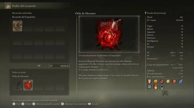 Elden Ring: Shadow of the Erdtree - Orbe de Messmer