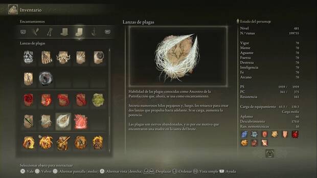 Elden Ring: Shadow of the Erdtree - Lanzas de plagas