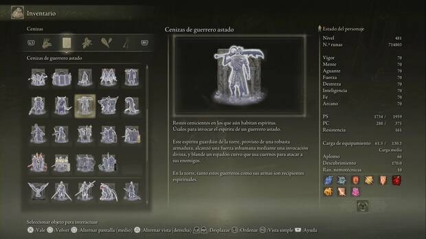 Elden Ring: Shadow of the Erdtree - Cenizas de guerrero astado