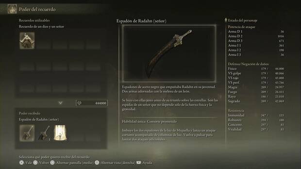 Elden Ring: Shadow of the Erdtree - Espadón de Radahn (Señor)
