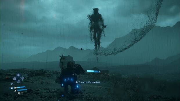 Death Stranding 2 - Episodio 6: Crisálida, botón contextual del bumerán para eliminar EV