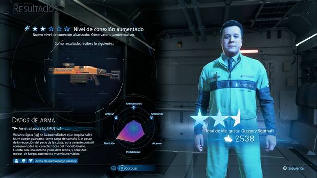 Death Stranding 2 - Armas, Ametralladora Lg [MU] nv.1