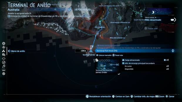 Death Stranding 2 - Instalaciones, ubicación de Terminal Fort Knot