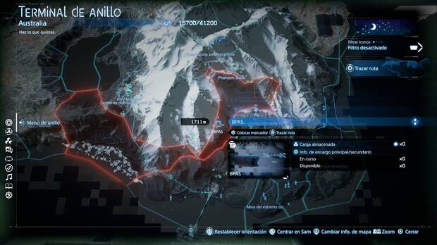 Death Stranding 2 - Instalaciones, ubicación de BPAS