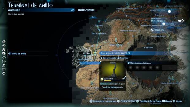 Death Stranding 2 - Guía de trofeos, ubicación del tiendevías cerca de West Fort Knot