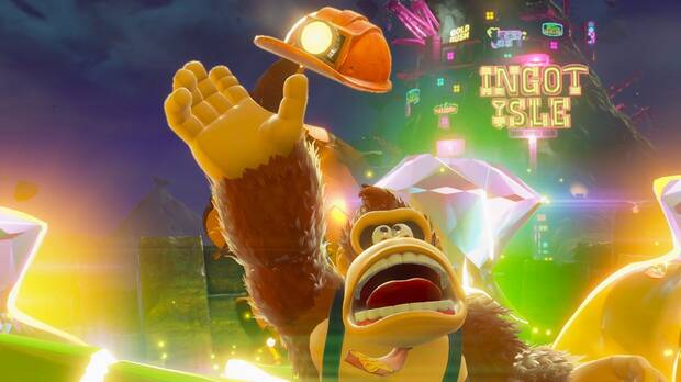 El dise�o de Donkey Kong es muy carism�tico y hace gala de una gran variedad de animaciones de lo m�s simp�ticas.