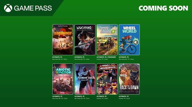 Juegos de julio de 2025 en Xbox Game Pass.