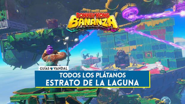 Donkey Kong Bananza - Todos los plátanos de Estrato de la laguna y cómo conseguirlos